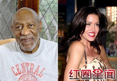 珍妮丝狄金森与男演员比尔-科斯比