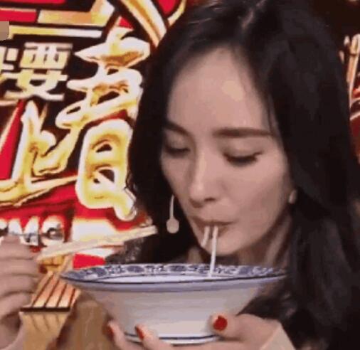 杨幂米线只吃一根